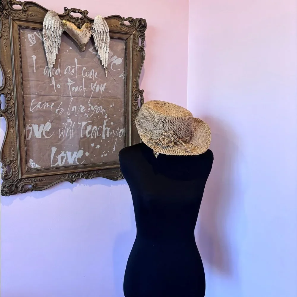 Anthropologie Tan Straw Hat - Picture 2 of 6